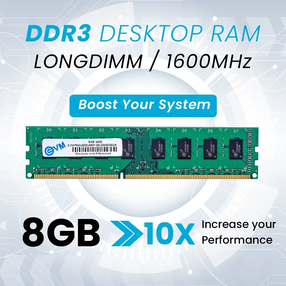 EVM Desktop Ram 8GB DDR3 1600Mhz view 7